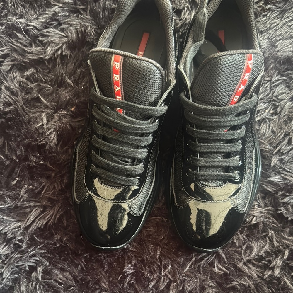 Prada Black Sneakers Sleek Modern Design